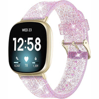 Thumbnail for Soft Glitter Silicone Sport Wristband for Fitbit Sense and Versa 3 - watchband.direct