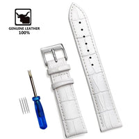 Thumbnail for Classic Aligator Print Leather Watchband - watchband.direct