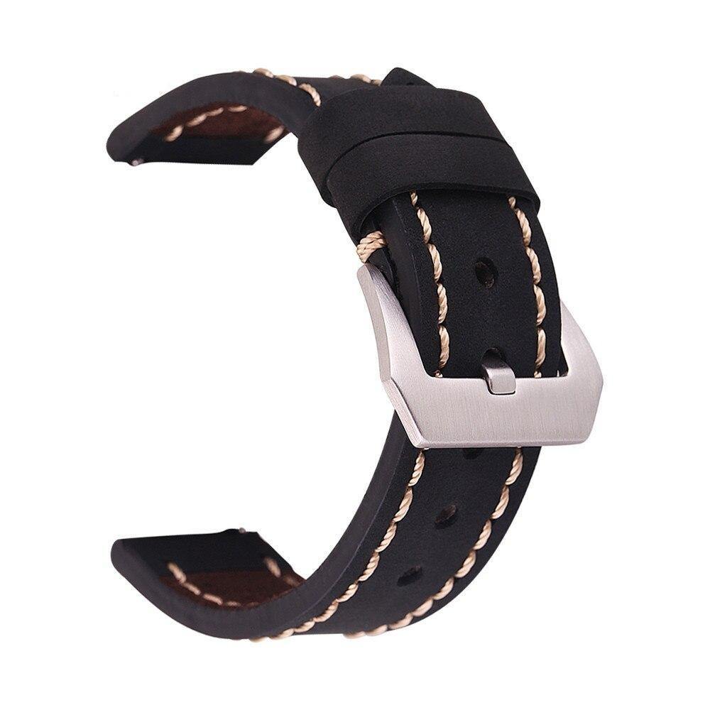 Thick Genuine Leather Crazy Horse Strap with Quick Release - watchband.direct