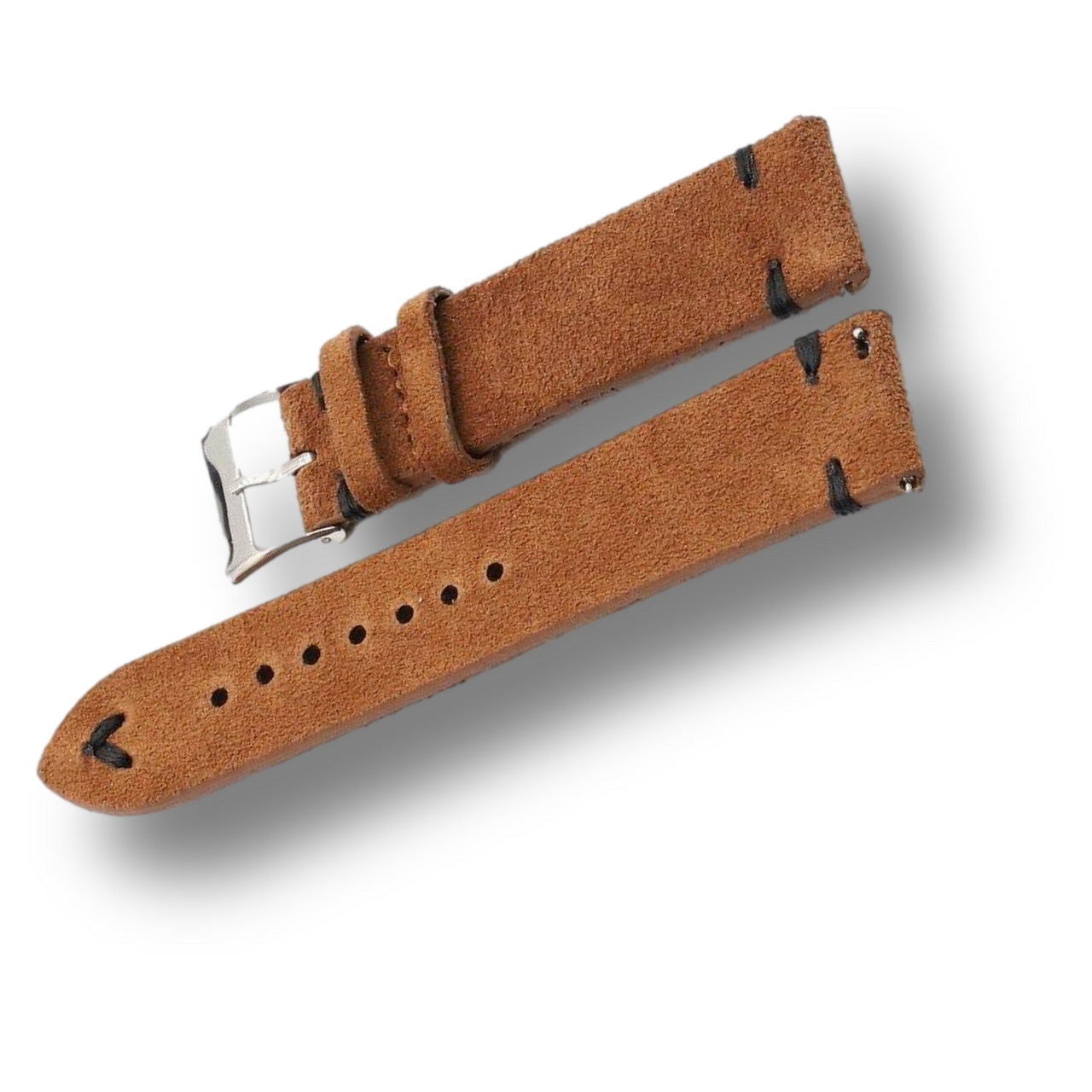 Retro Camouflage Suede Leather Quick-Release Watch Band - watchband.direct
