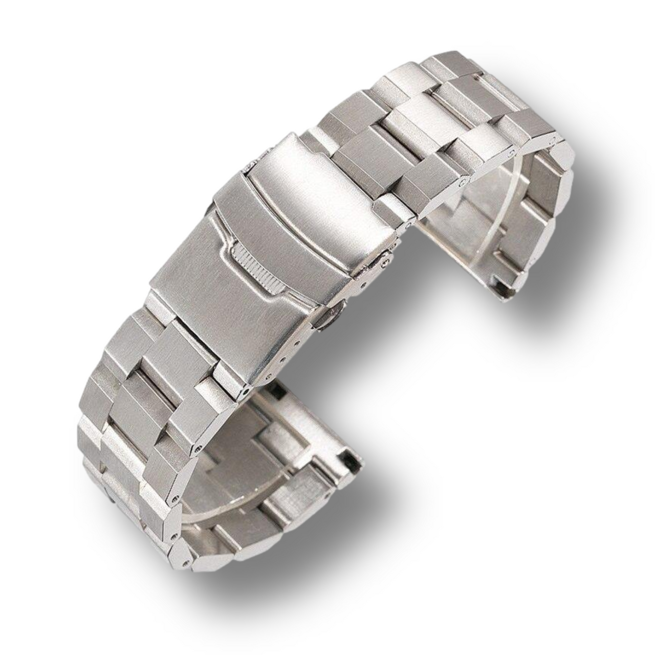 Cubic Link Solid Stainless Steel Strap - watchband.direct