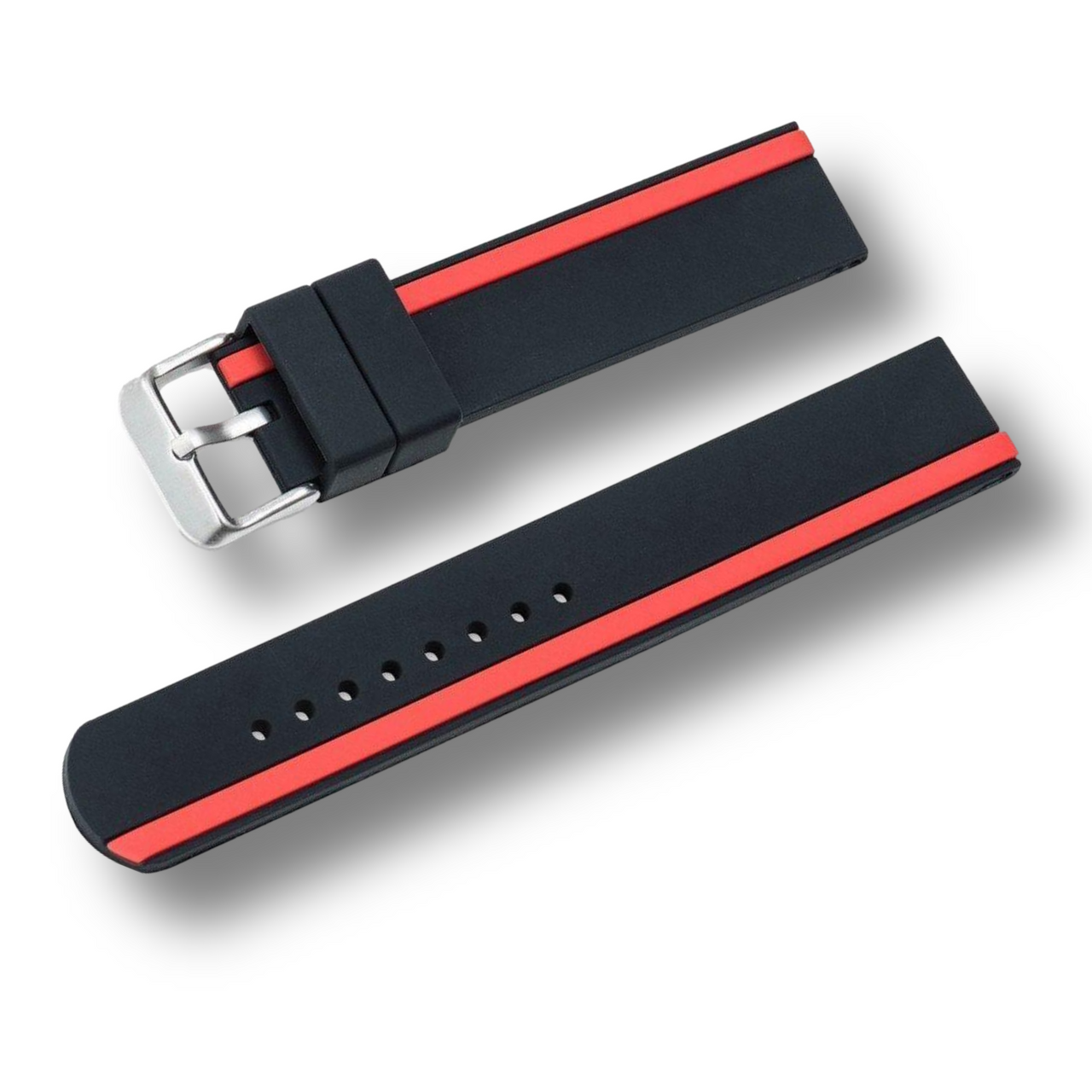 Stripe Classic Silicon Rubber Band - watchband.direct