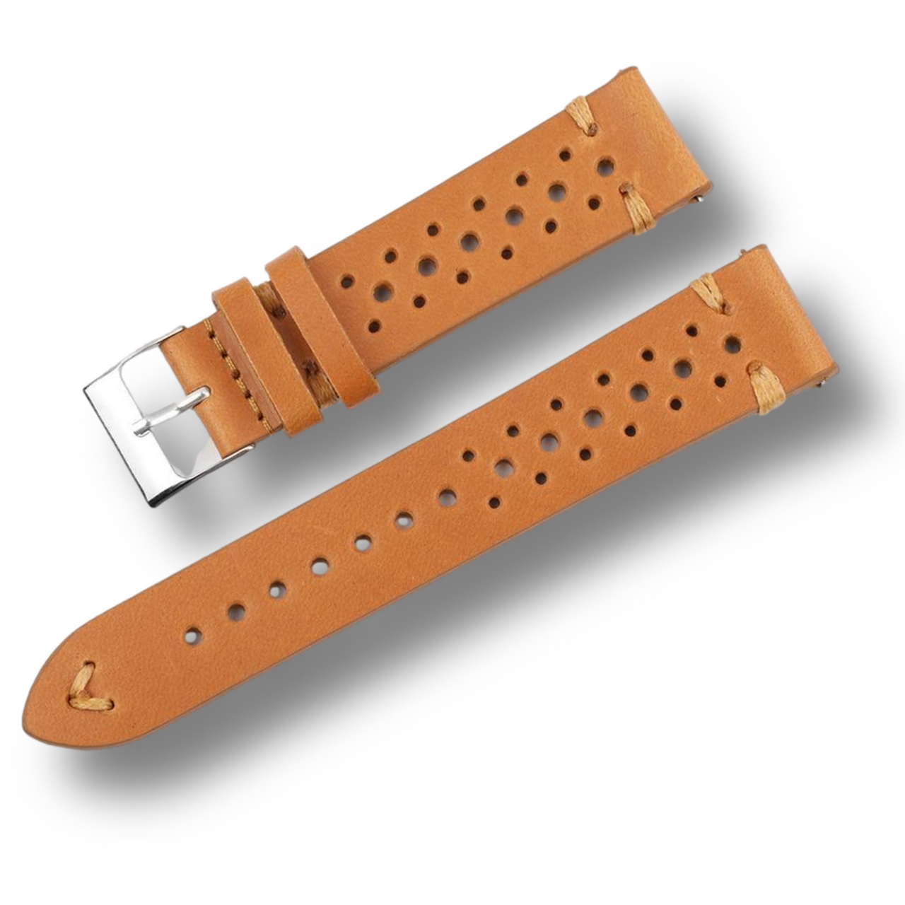 Classic Rally Road Worn Leather Strap with Quick Release - watchband.direct