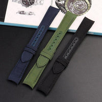 Thumbnail for Leather Nylon Canvas Strap for Omega and Rolex - watchband.direct