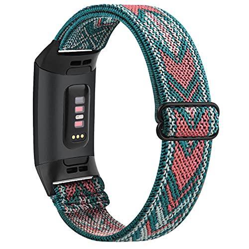 Elastic Woven Loop Band for Fitbit Charge 3 / 4 - watchband.direct