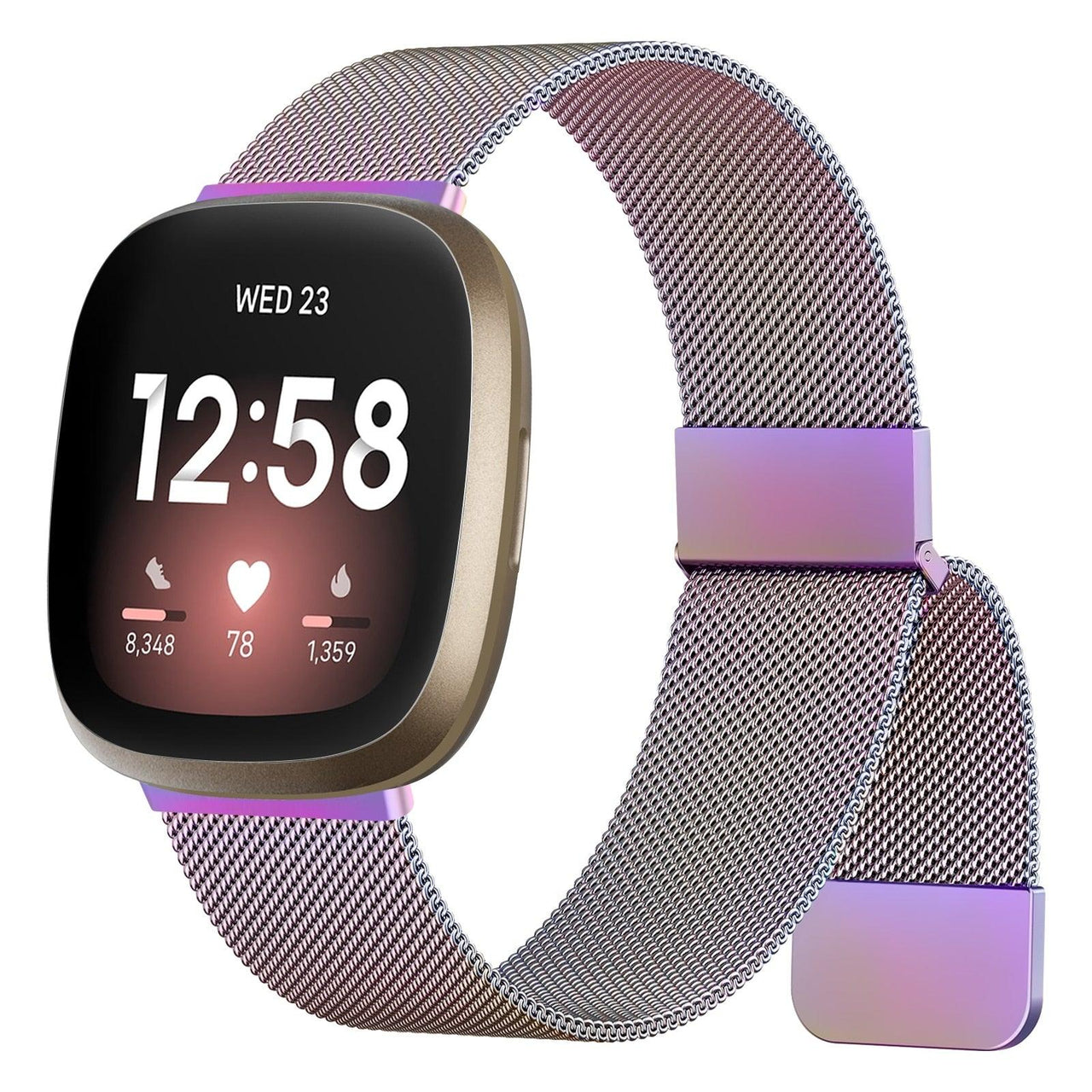 Metal Magnetic Strap for Fitbit Versa Lite / 1 - 4 - watchband.direct