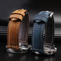 Thumbnail for Vintage Genuine Leather Band for Omega MoonSwatch - watchband.direct