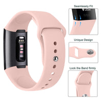 Thumbnail for Modern Silicone Bracelet for Fitbit Charge 3 / 4 - watchband.direct