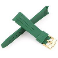Thumbnail for Curved End Rubber Silicone Watch Band for Rolex Submariner - watchband.direct