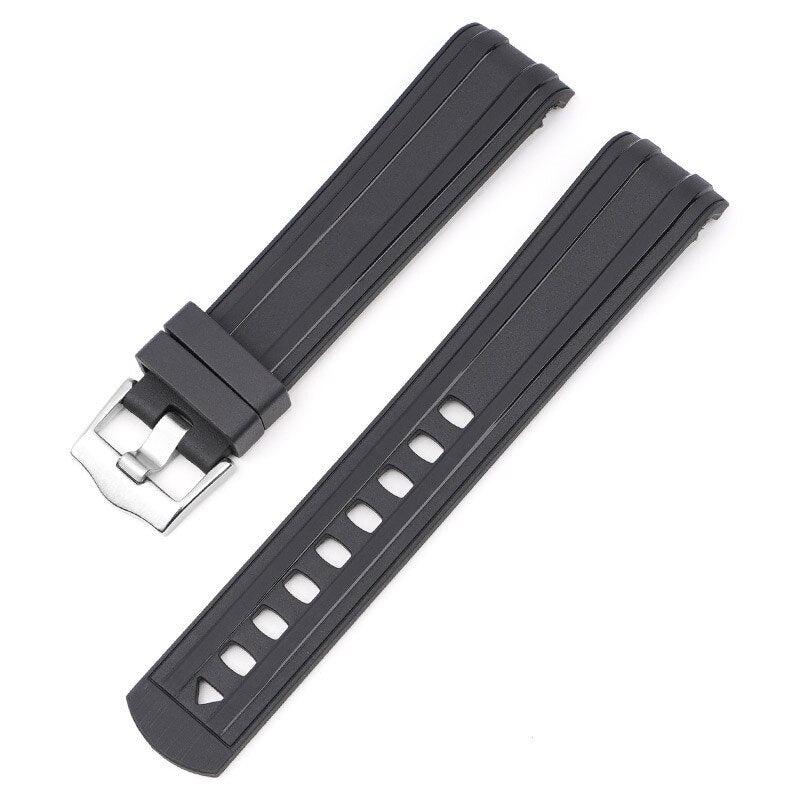 Curved Rubber Strap for Omega Seamaster - watchband.direct