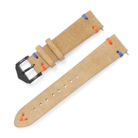 Thumbnail for Velvet Matte Leather Stitch Watch Strap - watchband.direct