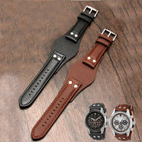Thumbnail for Heritage Leather Bund Strap - watchband.direct