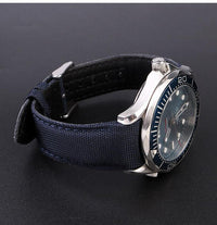 Thumbnail for Leather Nylon Canvas Strap for Omega and Rolex - watchband.direct