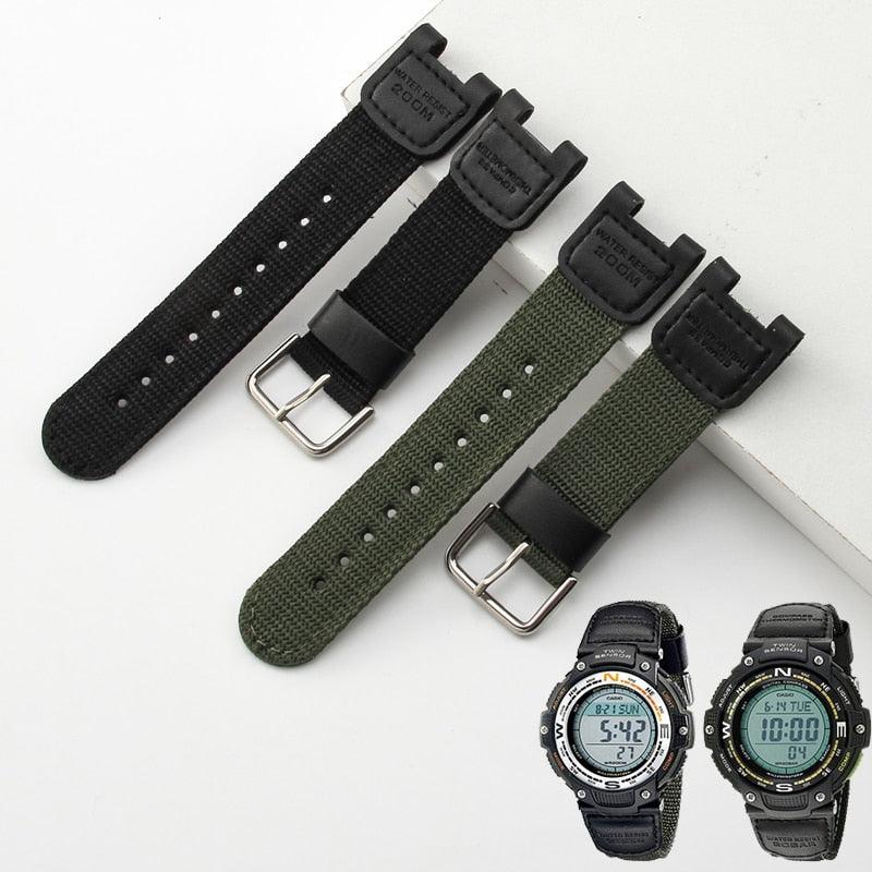 Leather Nylon Watch Strap for Casio G-Shock - watchband.direct
