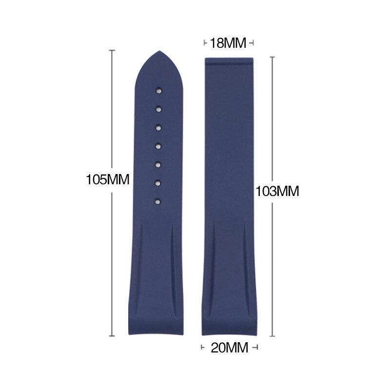 Silicone Watch Strap for Omega Seamaster 300 - watchband.direct