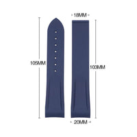 Thumbnail for Silicone Watch Strap for Omega Seamaster 300 - watchband.direct