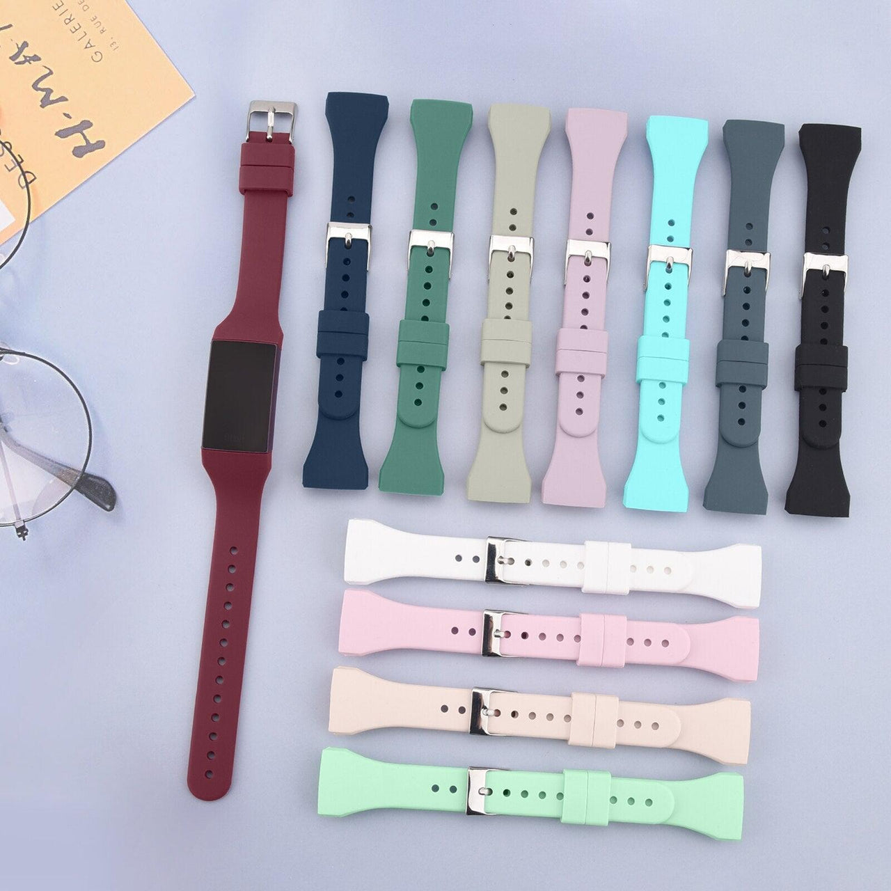 Slim Silicone Sport Watchband for Fitbit Charge 3 / 4 - watchband.direct