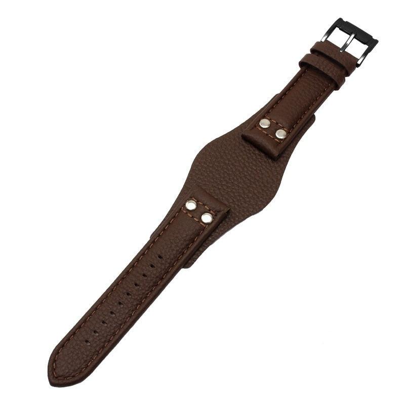 Heritage Leather Bund Strap - watchband.direct