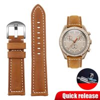 Thumbnail for Vintage Genuine Leather Band for Omega MoonSwatch - watchband.direct