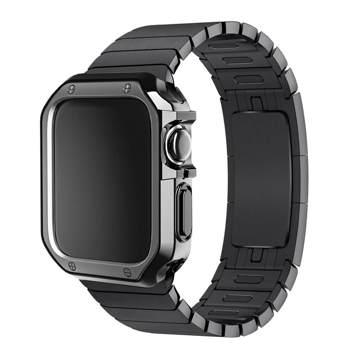 Link Bracelet with Silicone Case for Apple Watch - watchband.direct
