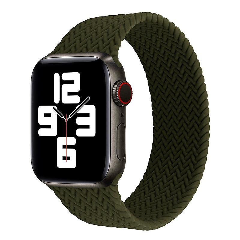 Braided Silicone Solo Loop Strap for Apple Watch - watchband.direct