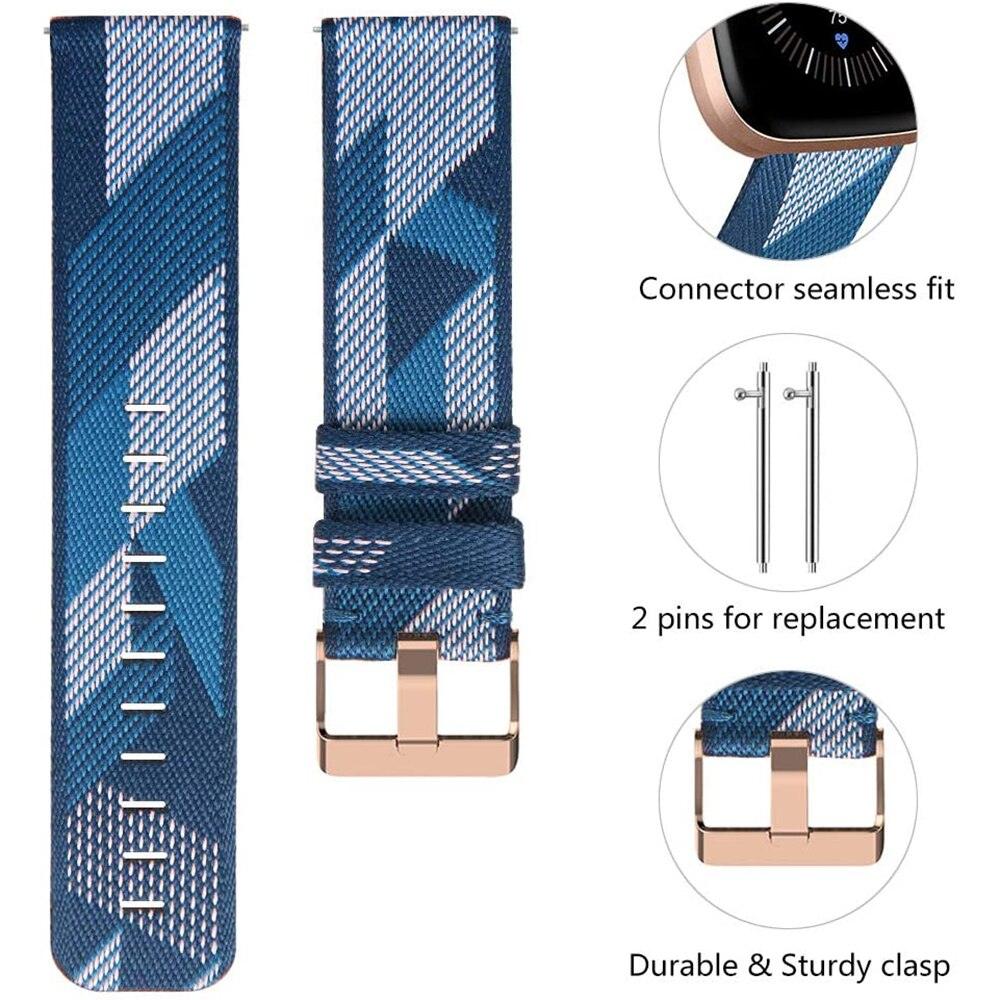 Breathable Woven Fabric Bands for Fitbit Versa / Versa 2 / Versa Lite - watchband.direct