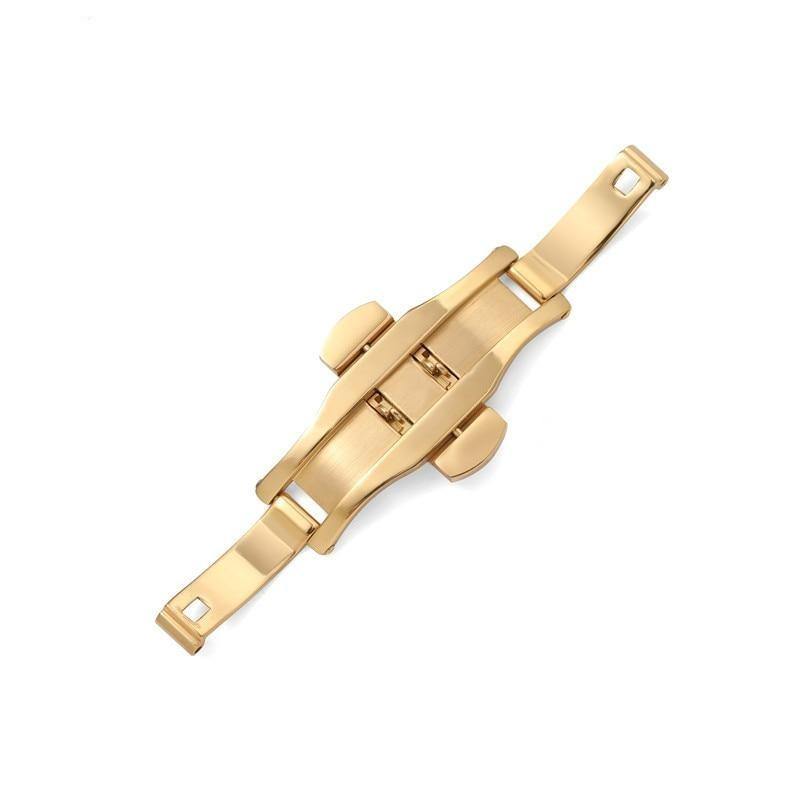 Butterfly Hidden Buckle with Push Button - watchband.direct