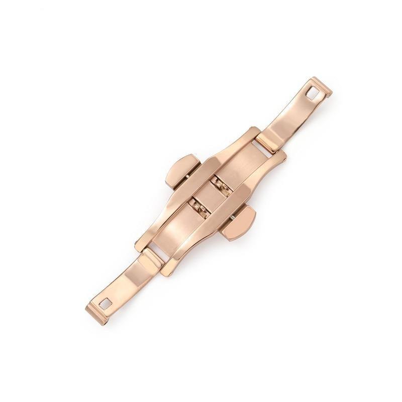 Butterfly Hidden Buckle with Push Button - watchband.direct
