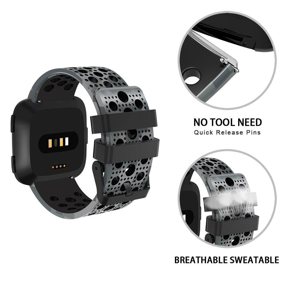 Camouflage Rubber Band for Fitbit Versa - watchband.direct