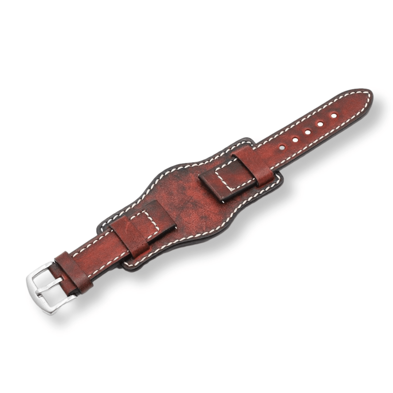 Colorful Leather Cuff Watch Bracelet - watchband.direct