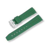 Thumbnail for Curved End Rubber Silicone Watch Band for Rolex Submariner - watchband.direct
