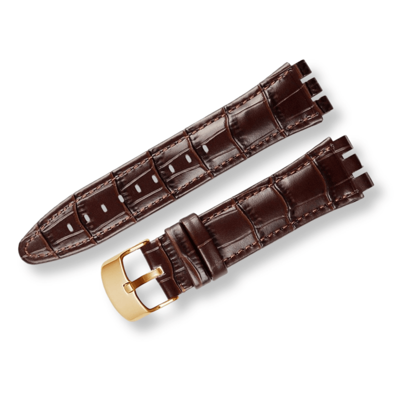 Genuine Notched Cowhide Leather Strap - watchband.direct