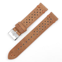 Thumbnail for Classic Rally Road Worn Leather Strap with Quick Release - watchband.direct