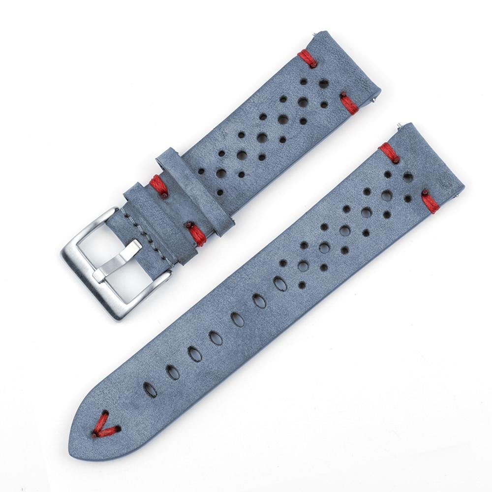 Classic Rally Road Worn Leather Strap with Quick Release - watchband.direct