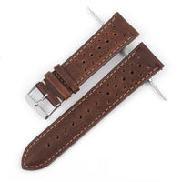 Thumbnail for Colored Stitch Perforated Genuine Leather Racing Quick-Release Watchband - watchband.direct
