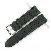 Thumbnail for Colored Stitch Perforated Genuine Leather Racing Quick-Release Watchband - watchband.direct