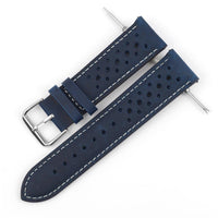 Thumbnail for Colored Stitch Perforated Genuine Leather Racing Quick-Release Watchband - watchband.direct