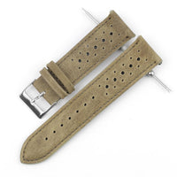 Thumbnail for Colored Stitch Perforated Genuine Leather Racing Quick-Release Watchband - watchband.direct