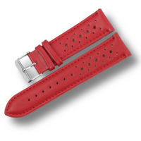 Thumbnail for Colored Stitch Perforated Genuine Leather Racing Quick-Release Watchband - watchband.direct