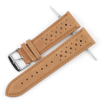 Thumbnail for Colored Stitch Perforated Genuine Leather Racing Quick-Release Watchband - watchband.direct