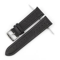 Thumbnail for Colored Stitch Perforated Genuine Leather Racing Quick-Release Watchband - watchband.direct
