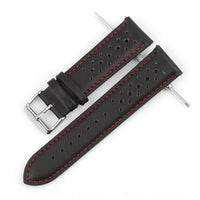 Thumbnail for Colored Stitch Perforated Genuine Leather Racing Quick-Release Watchband - watchband.direct