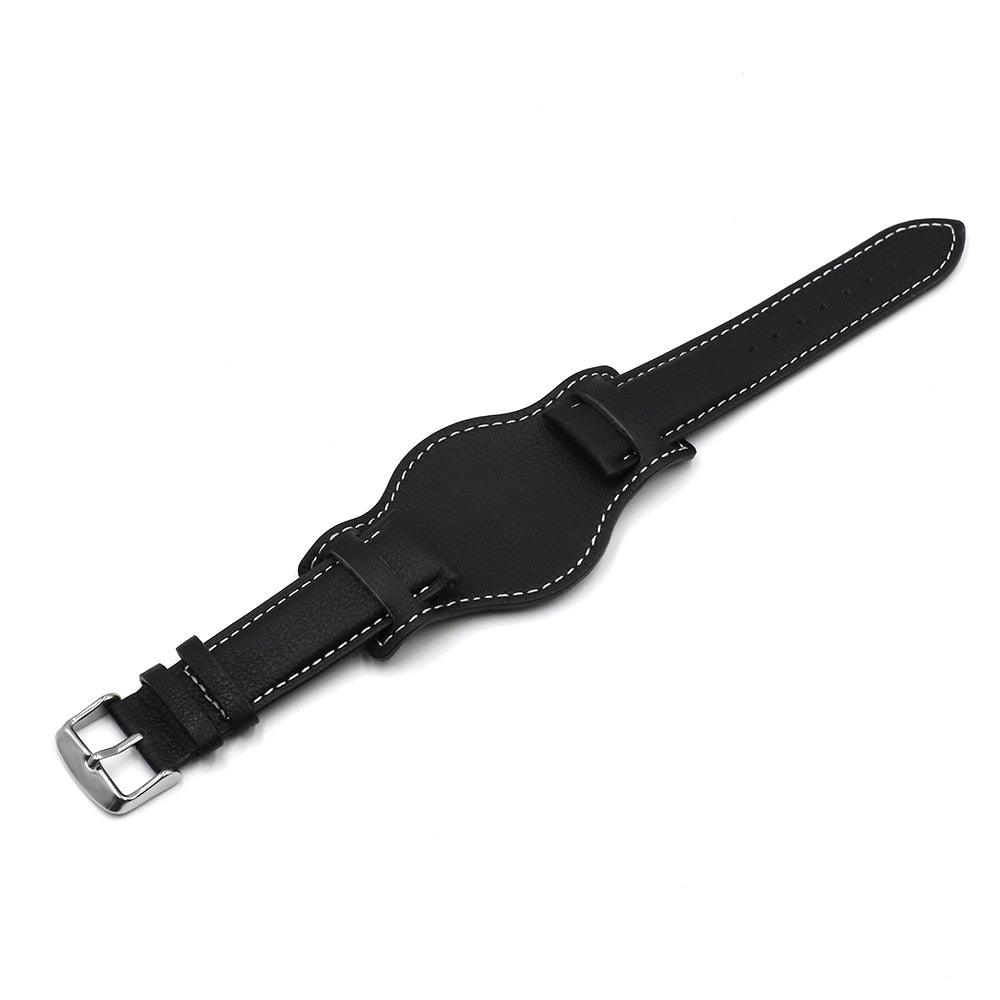 Colorful Leather Cuff Watch Bracelet - watchband.direct