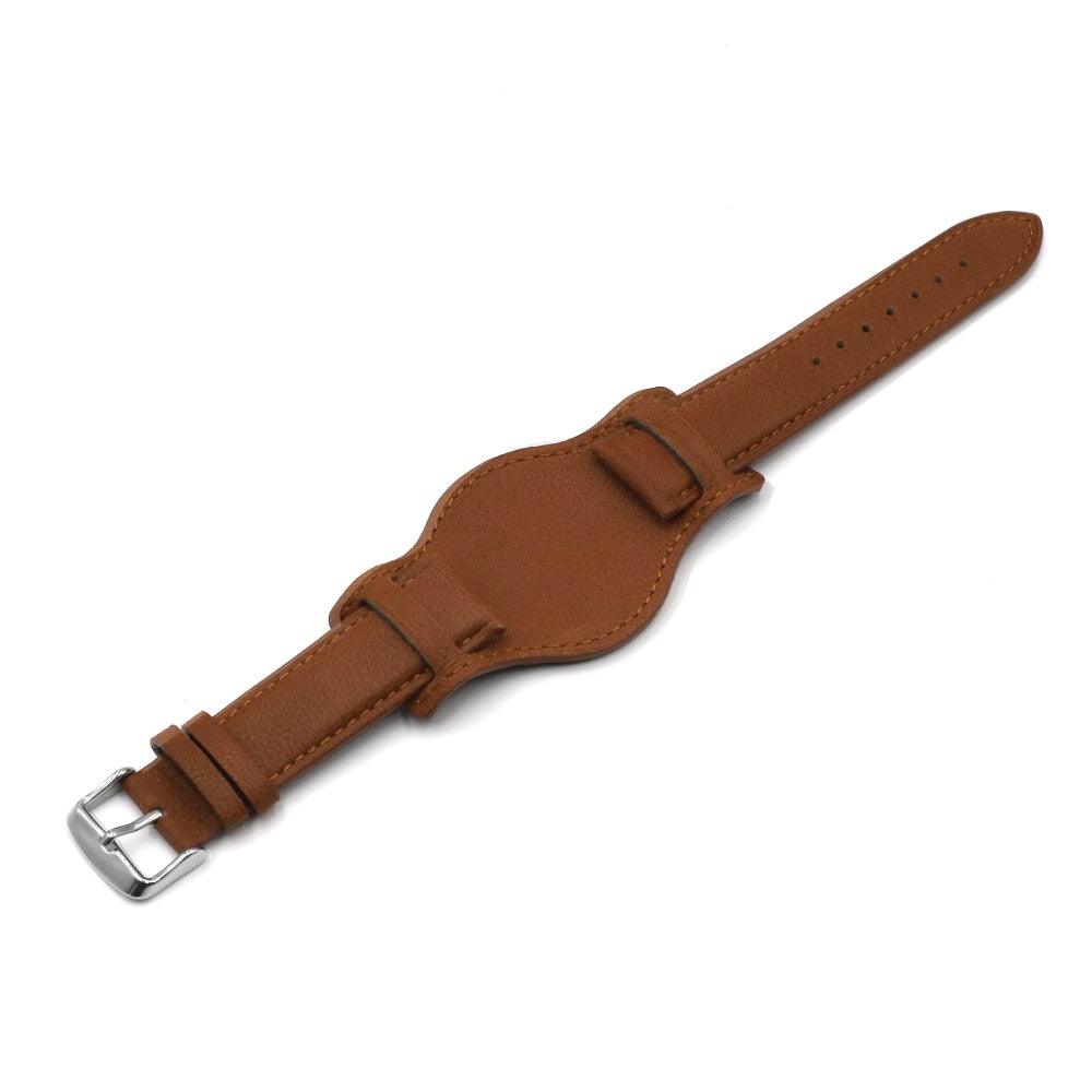 Colorful Leather Cuff Watch Bracelet - watchband.direct