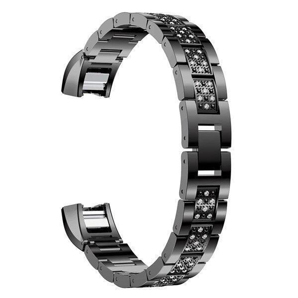 Crystal Steel Band for Fitbit Alta / HR - watchband.direct