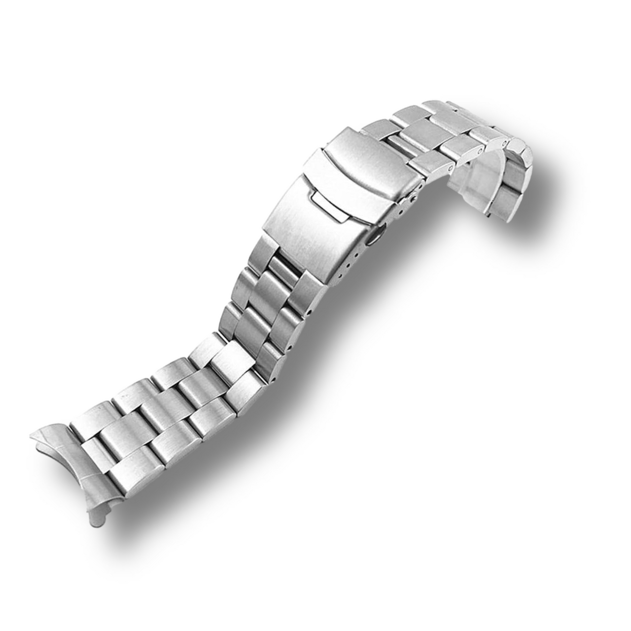 Curved End Matte Diving Watch Bracelet - watchband.direct