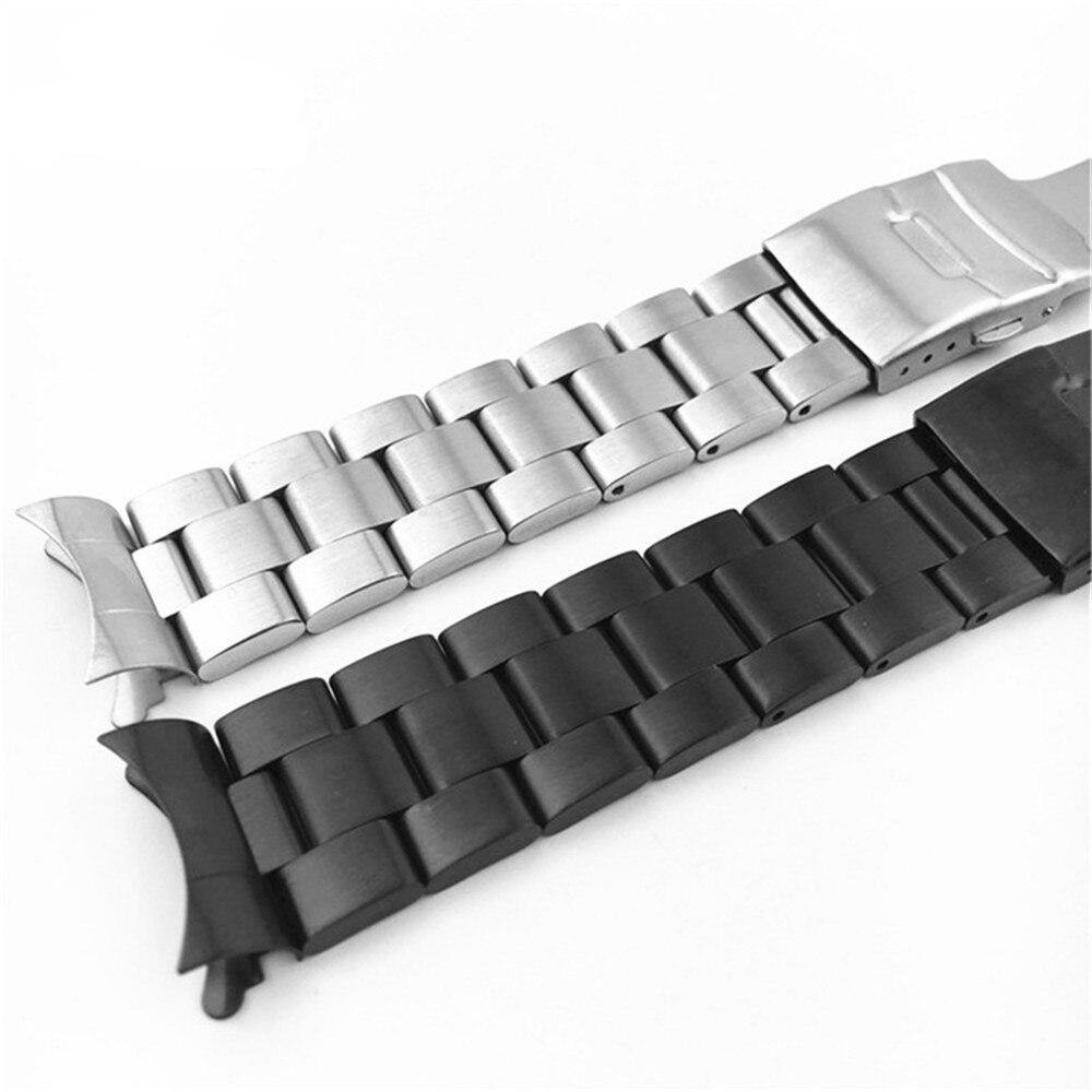 Curved End Matte Diving Watch Bracelet - watchband.direct