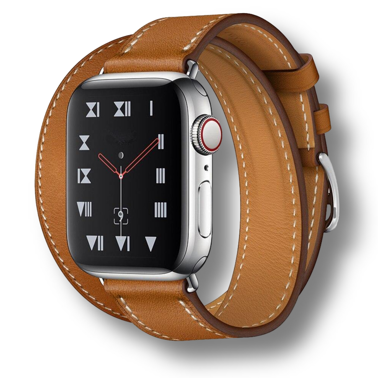 Double Tour Leather Strap for Apple Watch - watchband.direct