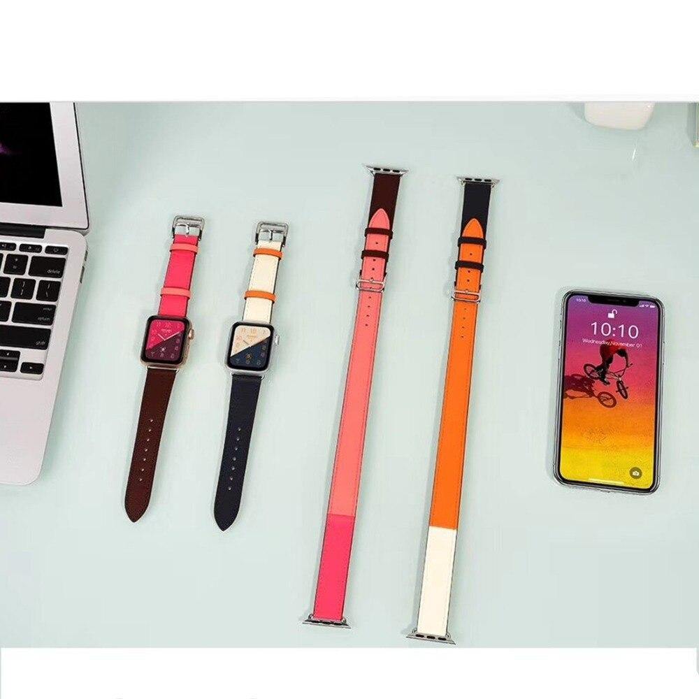 Double Tour Leather Strap for Apple Watch - watchband.direct