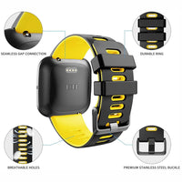 Thumbnail for Dual Color Silicone Straps for Fitbit Versa / Versa 2 / Versa Lite - watchband.direct